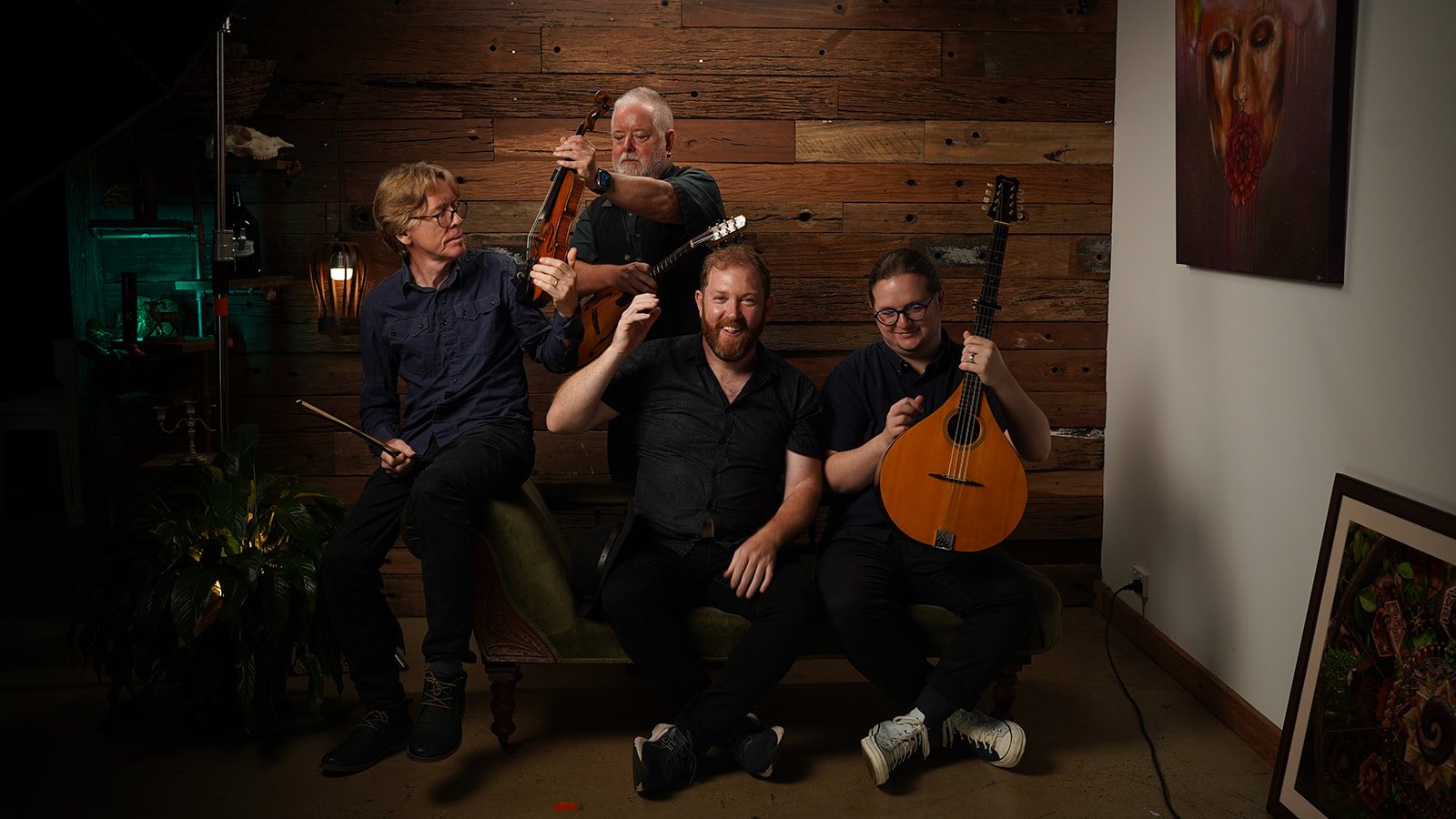 The four musicians of Finding Magic