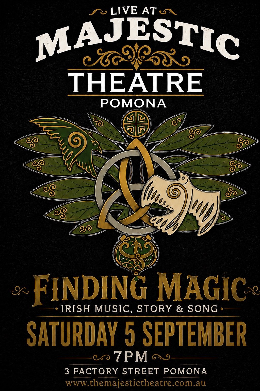 Finding Magic at the Majestic Theatre Pomona, Saturday 5 September, 7pm