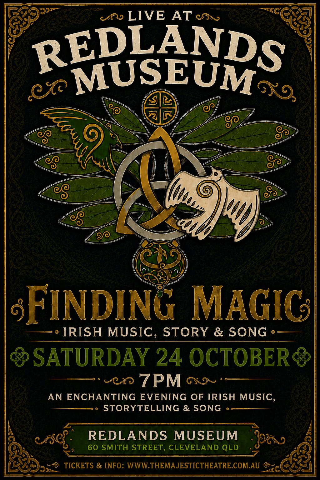 Finding Magic at Redlands Museum, Saturday 24 October, 7pm